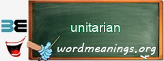 WordMeaning blackboard for unitarian